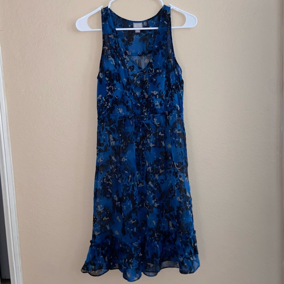 Grunge vibes cheetah print v neckline floral see thru dress cute ruffled bottoms - Picture 11 of 11